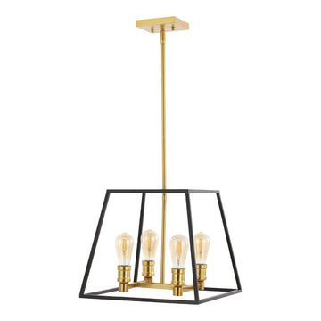 Lloyd Farmhouse Industrial Iron LED Pendant - JONATHAN Y